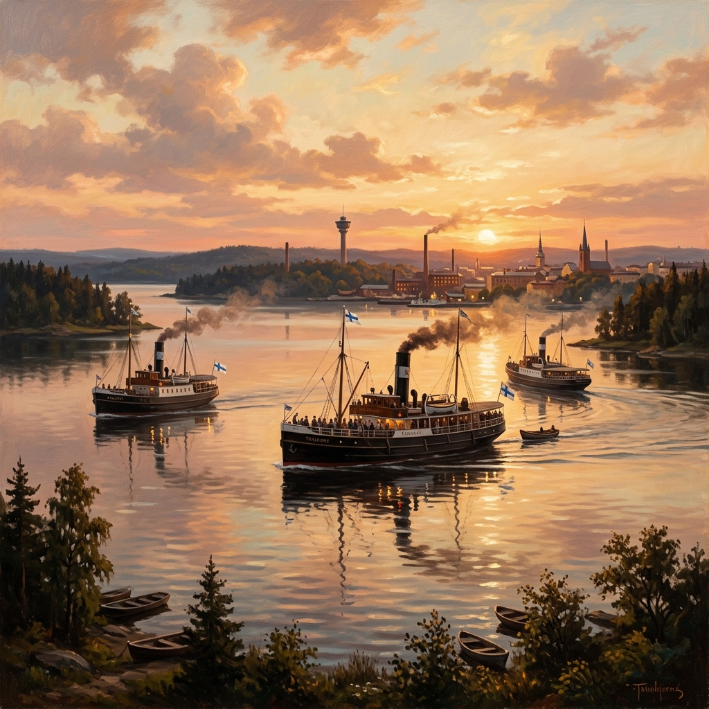 Vanhat Herrat -höyrylaivasto Näsijärvellä